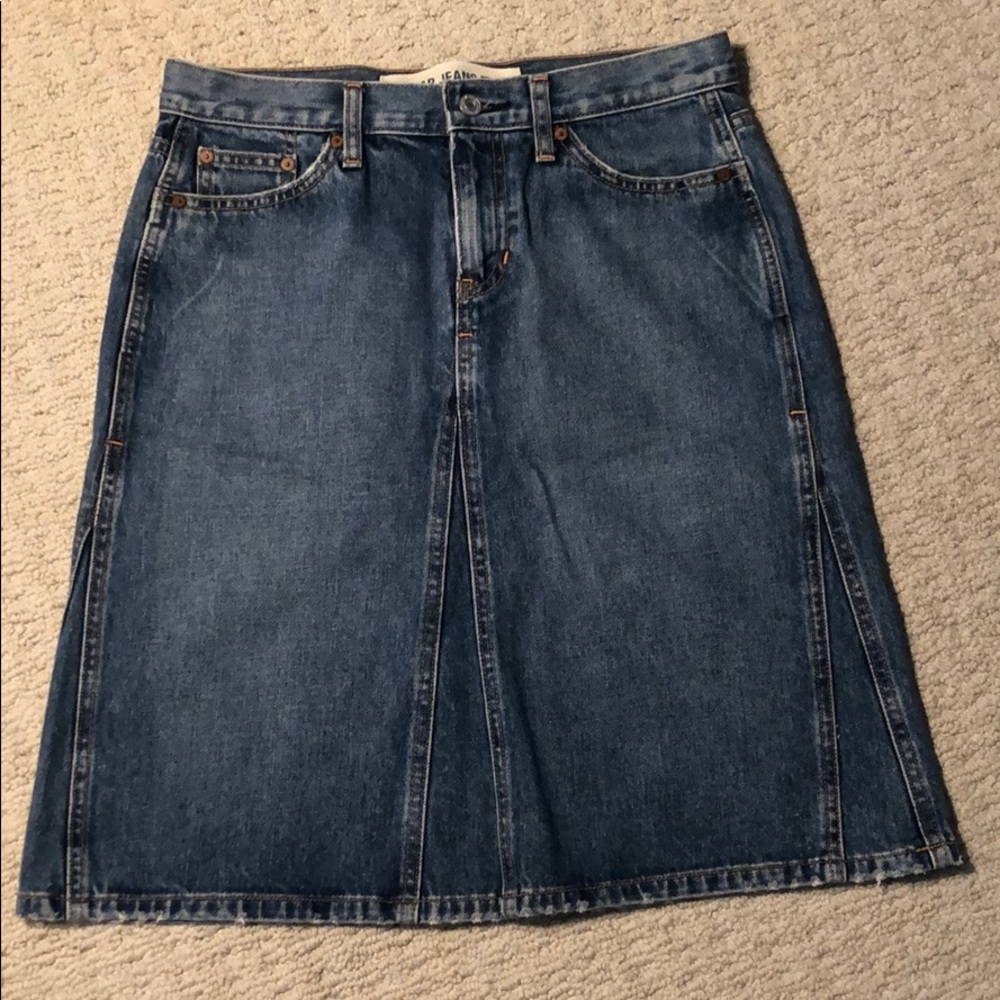 Jean skirt, like new!